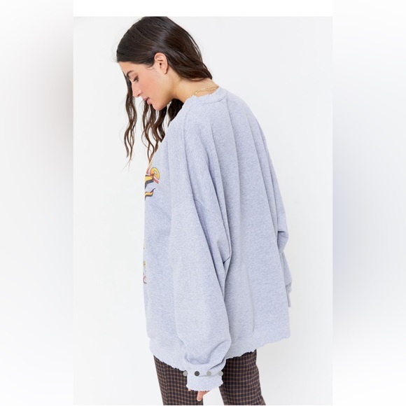Urban Outfitters Grey Oversized Sublime Crewneck Sweatshirt - Picture 7 of 8